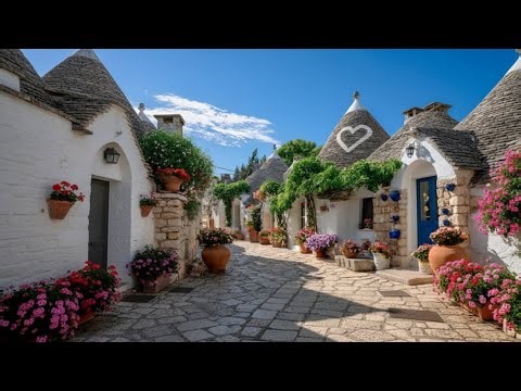 The Most Unique City on Earth 🇮🇹 Walking Through Alberobello Trulli 4K