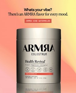 ARMRA Colostrum™ is an unrivaled powerhouse of 400 bioactive nutrients that work like a blueprint for your body, promoting your cells’ natural renewal processes to support gut health, metabolism, skin, hair, immune health, lean muscle, and whole body vitality. Supported by thousands of research publications, colostrum is the secret harnessed by elite athletes and insiders everywhere for its: 🔸 Regenerative peptides 🔸 Protective antibodies 🔸 Adaptogenic nutrients 🔸 Tissue growth factors 🔸 Wh
