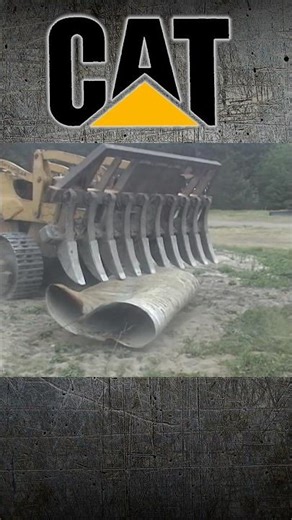 CAT 977 Dozer Crushing Culverts