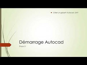 AUTOCAD DWT: Step 01 Getting Started
