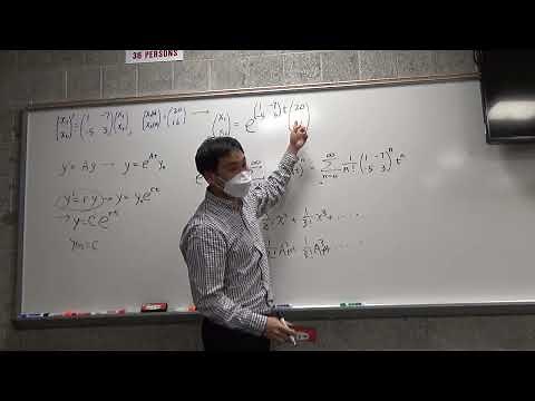 Solving system of differential equations by matrix exponential