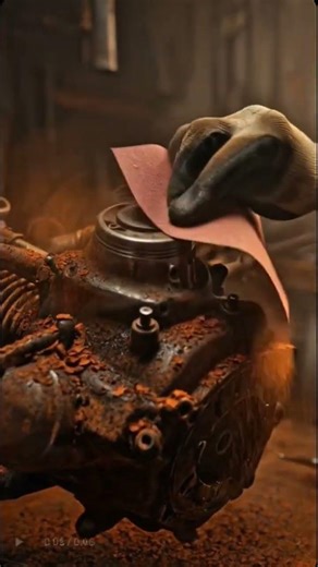 Rusted Motorcycle Engine