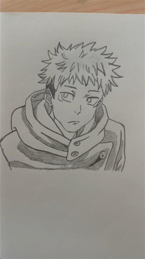 Yuji itadori sketch✨️#sketch #jujutsukaisen #animesketch #itadori #anime #art #animestyle #sketching