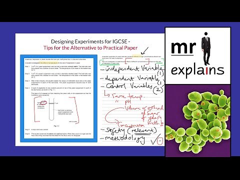 mr i explains: Designing Experiments for IGCSE - Tips for the Alternative to Practical Paper