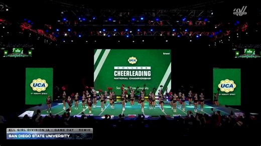 San Diego State University [2026 All Girl Division IA - Game Day Semis] 2026 UCA & UDA College Cheerleading and Dance Team National Championship