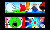 Mix of 4 videos from youtube : Up to faster 4 parison to bfdi
