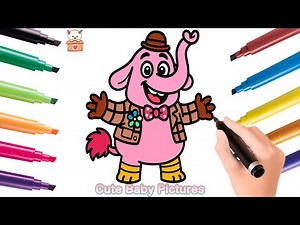 How to Draw Cute Bing Bong from Inside Out