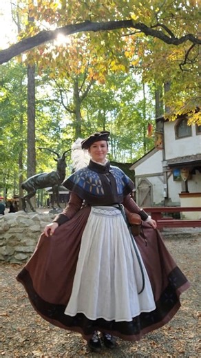 I originally made this to be a historical take on Snow White's rags dress. I couldn't bear to weather it and make it all raggedy though, so I'll let multiple trips to the renaissance festival over time take care of that! #historicalcostume #renaissancefestival #costume #germanrenaissance #renaissancefaire | Sara go Bragh