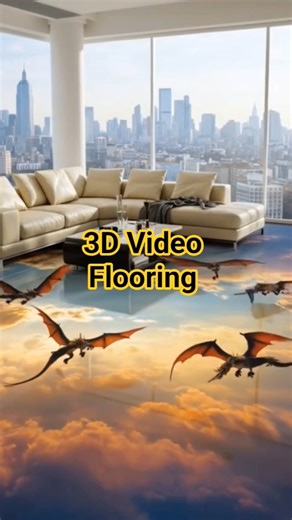 3D Video Flooring 😲 | Future Technology Flooring Explained #epoxy #trendingshorts #home #epoxyresin