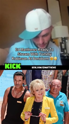 Ed Matthews Ready To Stream With Tommy Robinson At Benidorm 🤯😳 bro can’t make his mind Uo #fyp #edmatthews #edmatthewstokky #streamer #edl