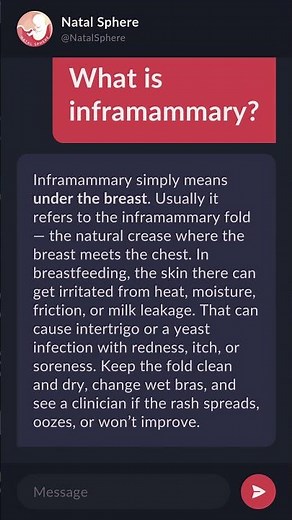 What is inframammary?