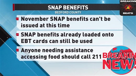  VIRGINIA SNAP BENEFITS ALERT  Due to federal funding issues and...