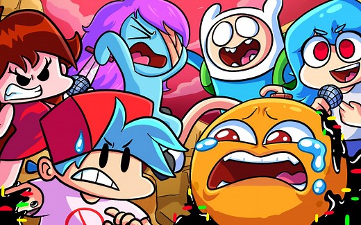 FNF Corrupted ''SLICED'' Annoying Orange x Learn With Pibby - FNF Animation