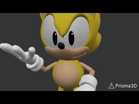 Super sonic 3d animation
