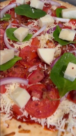 Easy to make 🍕boboli original pizza crust. #food #pizza