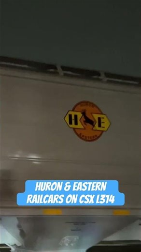 Huron & Eastern Grain Cars on CSX L314 in Plymouth MI