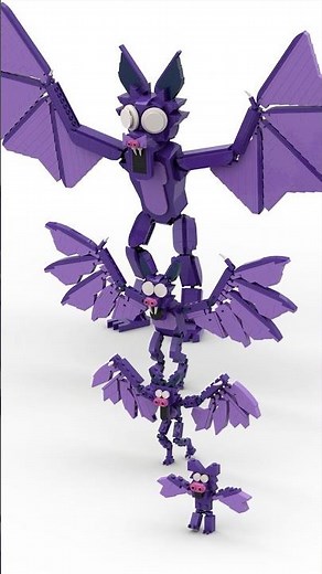 LEGO The Bat (Noob/Pro/Hacker/GOD) - #99NightsInTheForest #LEGO