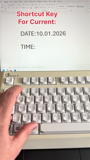 Shortcut key for current Time and Date. #foryoupagе #fyp #computerscience #computer #goviral