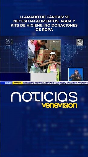 Caritas calls on the public to donate water, non-perishable food, and hygiene kits