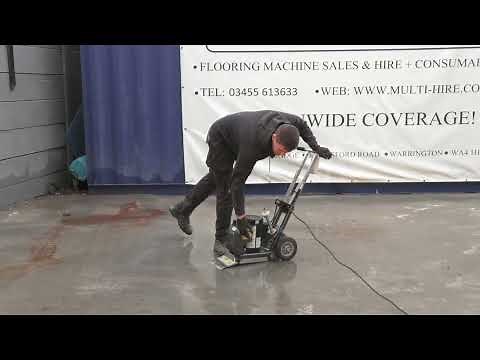 How to use the NFE 550 floor scraper