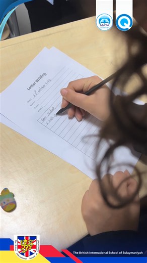 The British International School of Sulaymaniyah’s Year 8 and Year 9 ESL students participated in a cross-cultural letter exchange with students from Lycée Français Blaise Pascal in Abidjan, Ivory Coast. This pen pal activity helped them practise real-world English communication while fostering global awareness and international friendship. 🌍📚خوێندکارانی پۆلی ٨ و ٩ی ESL کۆمەڵگەی نێودەوڵەتی بەریتانی سلێمانی بەشدارییان کرد لە ئاڵوگۆڕی نامە لە نێوان کولتوورەکاندا لەگەڵ خوێندکارانی قوتابخانەی Lycé