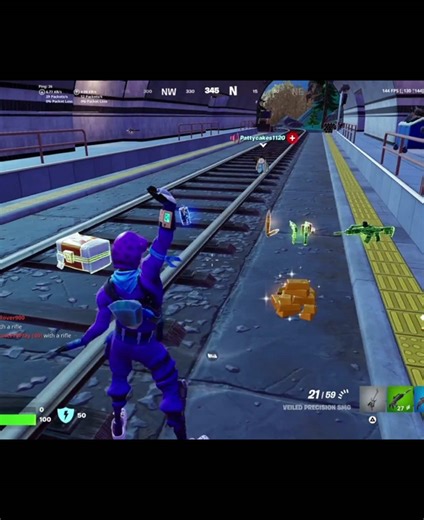 Landing Near the Train in Fortnite: A Funny Experience