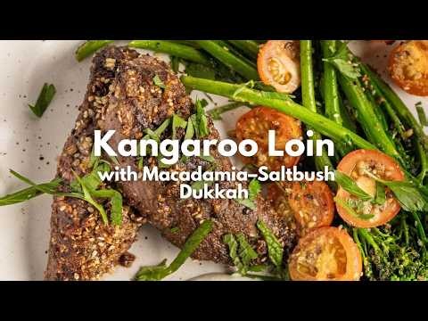 Gourmet Kangaroo with Macadamia Saltbush Crust