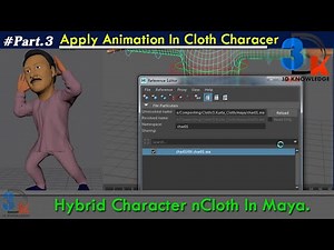 Character nCloth | Apply Animation For Character nCloth Simulation In Maya(Part 3)