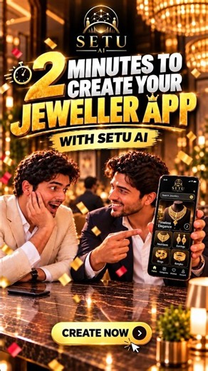 Download SETU AI & Create Your Own Jeweller App in Just 2 Minutes