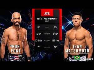 ROB FONT VS JEAN MATSUMOTO FULL FIGHT UFC SEATTLE