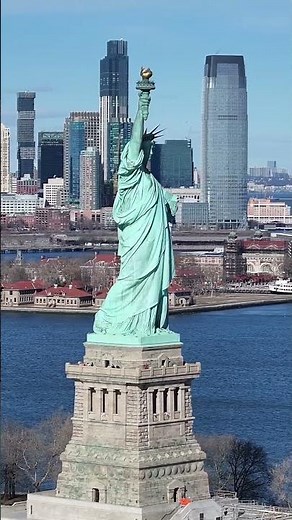 New York City from above, aerial drone footage soaring over the NYC skyline 🗽#newyorkcity #nyc #ny