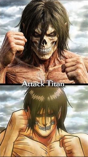 THE Attack Titan is Real? 😱 #eren #attackontitan