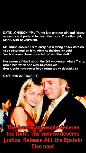 1M views · 10K reactions | “Jane Doe” aka “Katie Johnson” – 1994....