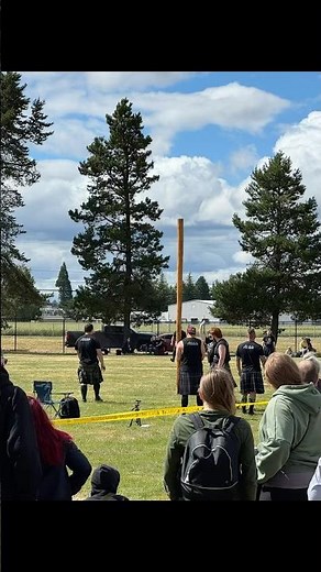 One of my favorite events at the Highland Games is the Caber Toss! #highlandgames #scottish