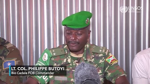 📹: The handover of Bio Cadale Forward Operating Base (FOB) in the HirShabelle State, marked the start of the second phase of #ATMIS troops drawdown from #Somalia. Watch this video for more details. | United Nations Support Office in Somalia - UNSOS