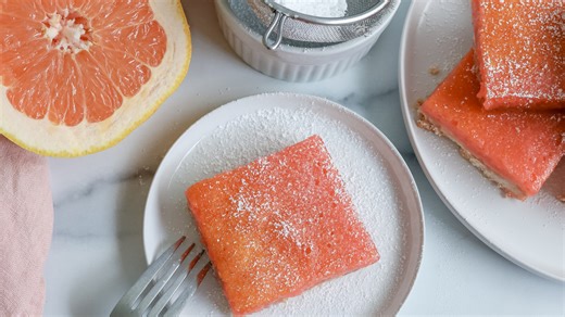Zesty Grapefruit Bars Recipe - Tasting Table