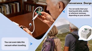 Hearing Aid Vacuum Cleaner, Hearing Aid Vacuum Cleaning Kit Removes Debris and Earwax, for Cleaning Hearing Aid Inside, Filters, Tubes, Earbuds, in-Ear Monitors (Cleaner)