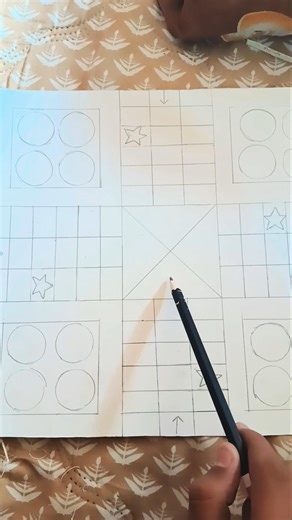 🎨DIY Ludo board from cardboard. Easy art &craft 🎨