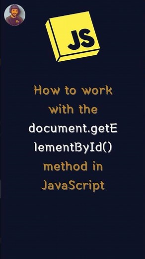 document.getElementById method in JavaScript #coding #shorts #javascript