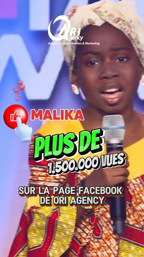 La plus jeune artiste humoriste #Malika viens de réaliser pour la deuxième fois Plus 1 million de vues sur #Facebook, une performance qui démontre non seulement son talent, mais la richesse culturelle qu'elle représente ! Rendez-vous le 17 novembre 2024 au palais dès congrès pour une performance inédite. 📌 Ticket en vente : 📞06.460.4141 Ori Agency : Plus proche et visible, c'est nous... | Ori Agency