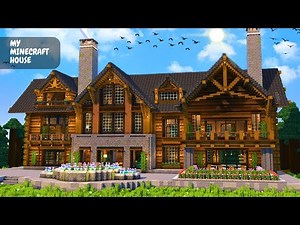 Minecraft: How to Build a Large Spruce Mansion | Tutorial