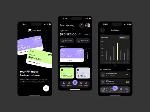 Zuno Bank - Fintech Mobile App