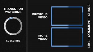 Download Youtube End Screen on Black Background. Youtube Outro Template. Youtube Outro Background. Suitable for VLOG, Tech, and Gaming Content. for free