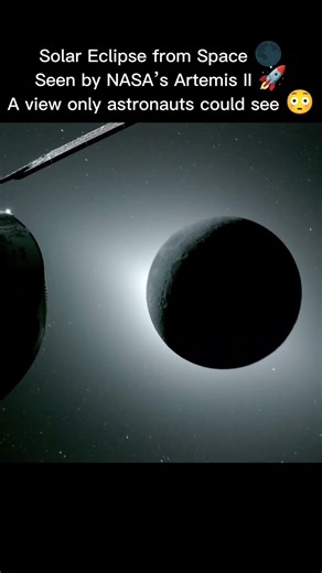 Rare Solar Eclipse View from Space 🌑🚀 | Artemis II Mission