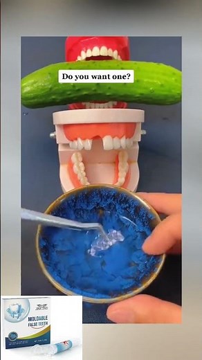 Fix your smile fast with moldable plastic pellets easy DIY false tooth repair at home! #tooth #diy