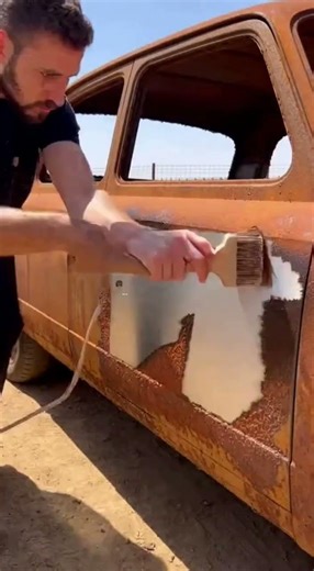 Rust Vanishes Like Magic! Pro Mechanic Restores a Rusted Car Hood in Real Time