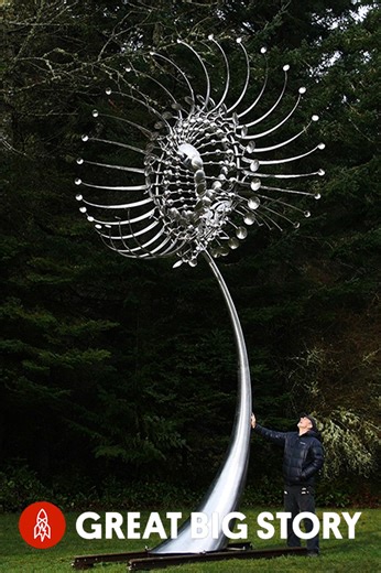 Exploring the unique world of Anthony Howe's kinetic sculptures