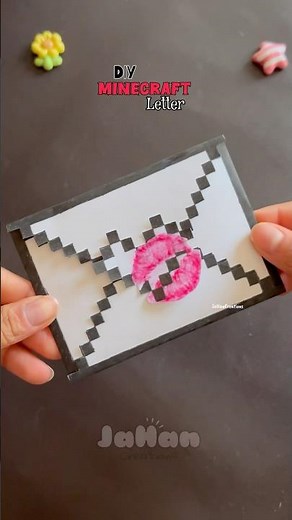DIY Minecraft love letter 💌❤️ #diy #minecraft #craft #shortvideo #giftideas