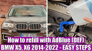 How to refill (top up) AdBlue (DEF) on BMW X1, X3, X4, X5, X6