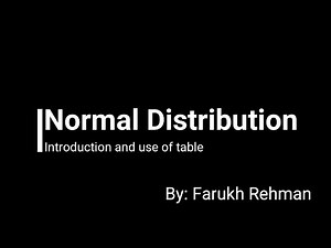 Introduction to Normal Distribution V1/4 | A Level(Math)